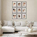 Sheffield Home 9 Piece Gallery Wall Frame Set, 11x14 Inch, Dark Oak by CozyNest Decor