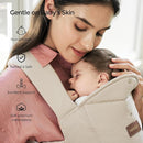 Momcozy Newborn Carrier WeeSnug- Lightweight and Cozy Comfort for 7-25 lbs, Ergonomic Cross-Back Support, Effortless to Put On, Hands-Free Baby Carrier with Lumbar Support, Khaki by TinyTreasures Baby Boutique