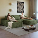 108" Sectional Couches for Living Room Modern Modular Sofa with L-Shape Couchs Upholstered Boneless Couch Deep Seat Sectional Couch with Chaise (Green, Right Facing Chaise+2Seaters+1Ottoman) by CozyNest Decor