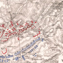 Vintage Map of the Battle of Waterloo, 1815