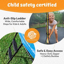 JUMPZYLLA Trampoline Outdoor 8FT 10FT 12FT 14FT 15FT 16FT with Enclosure and Ladder, ASTM Approved Recreational Trampoline for Kids and Adults, Anti-Rust Coated Frame by TinyTreasures Baby Boutique