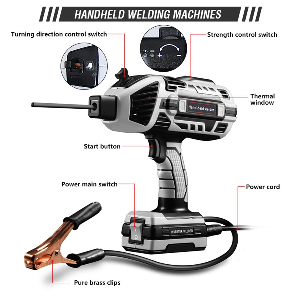 Portable Hand-Held Welding Machine - 110V IGBT Inverter, photo 6 of 8