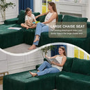 Hobestluk Modular Sectional Sofa Couches 108" L-Shape Couch 3 Seat Modular Sofa Memory Foam Sectional Couches for Living Room, Boneless Couch with Oversized Chaise (Green, Left Facing) by CozyNest Decor