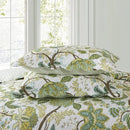 NEWLAKE Cotton Bedspread Quilt Sets - Reversible Patchwork Coverlet Set, Floral Vine Pattern, King Size by CozyNest Decor