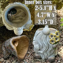 Mood Lab Garden Gnome - Key Hider Gnome Figurine - 9.25 Inch Lawn Statue - for Outdoor or House Decor by GreenHaven Gardens