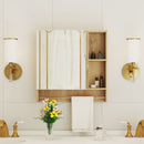 Bathroom Mirror Medicine Cabinet Wall Mounted With Shelves by HouseOfZazla