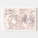 Vintage Map of the Battle of Fere-Champenoise, 1814