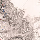 Vintage Map of the Battle of Orthes, 1814