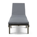 Ariana - Wood Chaise Lounge With Cushion