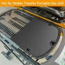 BBQ-PLUS Cooking Griddle Portable Grill Accessories for Weber 901001 Traveler Griddle, BBQ Cast Iron Grill Plate Replacement Parts for Weber Traveler Griddle Insert 7034 9030001 9013001 9010001 by GreenHaven Gardens