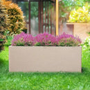 42 Inch Rectangular Concrete Planter（42Lx14Wx15H，58 Pounds）,Durable All-Weather Use with Drainage Holes,Large Rectangular Planter for Outdoor Indoor Plants by CozyNest Decor