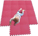 MQIAOHAM® 18 Pieces Puzzle Play Mats, Soft Baby Play Mat, Kids Interlocking Foam Floor Tiles, Toddlers Carpet Playmats G301018-109 by TinyTreasures Baby Boutique