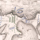 Vintage Map of the Battle of Craone, 1814