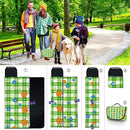 Extra Large Picnic Blanket Waterproof,80"x 80"Foldable Machine Washable Beach Blanket,Outdoor Blanket for 6-8 Adults,Suitable for Indoor Crawling,Park Beach,Camping,Hiking,Family Travel(Green) by TinyTreasures Baby Boutique