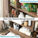 72" Farmhouse Kitchen Pantry Cabinet With Drawer, Tall Storage With 2 Barn Doors and Shelves, Versatile Large Rustic for Dining Room, Bathroom, Living Room, Rustic Brown by CozyNest Decor