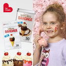 BioSwiss Bandages, Ice Cream Shaped Self Adhesive Bandage, Latex Free Sterile Wound Care, Fun First Aid Kit Supplies for Kids, 24 Count by TinyTreasures Baby Boutique