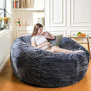 Large Bean Bag Chair, 6FT Giant Beanbag Chairs with Memory Foam Filled, Bean Bag Chairs for Adults, Ultra Soft Lazy Sofa for Living Room Bedroom (Grey) by CozyNest Decor