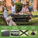 LET'S CAMP Folding Camping Table, Portable Aluminum Roll-up Picnic Backpacking Table with Adjustable Height, Large Storage and Carrying Bag for Picnic, Camping, BBQ, Party, Backyard, Beach by GreenHaven Gardens