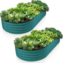 Galvanized Raised Garden Beds Outdoor // 6×3×1 ft (2-Pack) Planter Raised Beds for Gardening, Vegetables, Flowers // Large Metal Garden Box // Patented Tool-Free Design (Turquoise) by GreenHaven Gardens