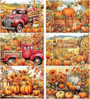 Fall Placemats Set of 6 Thanksgiving Pumpkin Plastic Table Mats Farmhouse Rustic Place Mats Sunflower Dinner Mat Autumn Seasonal Holiday Party Decoration for Indoor Outdoor Party Kitchen Dining by CozyNest Decor