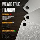 Titanium Cutting Board – Pure Titanium Chopping Board for Kitchen – Non-Toxic, Microplastic-Free, Double-Sided, Dishwasher Safe, Durable Metal Cutting Board by CozyNest Decor