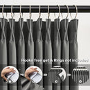 KEQIAOSUOCAI Extra Wide Blackout Curtains 102 Inches Long, Pinch Pleated Curtain for Sliding Door/French Door Room Divider Panels for Living Room 100 Inch Width 100x102 Grey by TinyTreasures Baby Boutique
