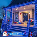 JMEXSUSS 500 LED Blue Christmas Lights Outdoor, 173ft 8 Modes Waterproof Christmas Tree Lights, Green Wire LED Fairy String Lights Plug in for Indoor Party House Holiday Christmas Decor by GreenHaven Gardens