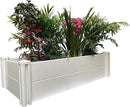 4' x 2' Vinyl Raised Garden Bed Screwless Planter Box for Gardening, Whelping Pen and More by GreenHaven Gardens