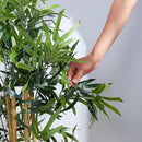 Amazon Basics Artificial Fake Bamboo Plant with Plastic Planter Pot, 39.4", Green by GreenHaven Gardens