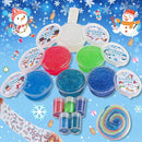 LAWOHO Build a Snowman Kit - 500ML Crystal Slime, Clay & Christmas Charms, Snowman Crafts for Kids, Stocking Stuffers for Adults, Slime Party Favors Kit by TinyTreasures Baby Boutique