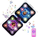 Dance Mat, 2025 Light Up 2-Player Opposing Dance Pad with Single & Double Player Modes, 12-Button Kids Music Toys with Bluetooth, Birthday for 3-12 Year Old Boys Girls by TinyTreasures Baby Boutique