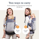 Beco Toddler Carrier - Breathable 3D Mesh Front-Carry & Backpack Style Carrier with Tall Supportive Back and Ergonomic Extra-Wide Seat for Children from 18months (20-60 lbs) - Cool Dark Grey by TinyTreasures Baby Boutique