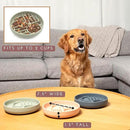 The Slowdown Bowl Silicone Slow Feeder for Dogs & Puppies, Slow Eating Modern Lick Mat Design Reduces Gulping, Fits 2 Cups 7.5” Across x 1.5” Tall, Mealtime Challenge, Medium-Sage by CozyNest Decor