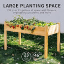Premium Fir Wooden Raised Garden Bed with Four Legs for Backyard and Balcony Gardening,Suitable for Indoor and Outdoor use,49.5''×23.5''×30'' by GreenHaven Gardens