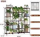 Metal Plant Stand Indoor Outdoor Plant Shelf Stand, 4 Tiers 16 Pots Potted Flower Plant Stands for Indoor Plants Multiple, Plant Shelves Stands Rack for Patio, Balcony, Living Room by GreenHaven Gardens