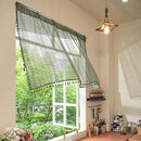Sutuo Home Boho Valance Curtains for Kitchen Cafe,Crochet Lace Sheer Bohemian Hollow Knitted with Tassels, Privacy Vintage Rustic Farmhouse Drapes, Rod Pocket 1 Panel 59" W x 18" L, Olive Green by CozyNest Decor