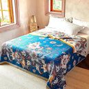 Boho Throw Blanket, 100% Organic Cotton Breathable Ultra Soft Bed Quilt Throw - All Season Floral Bird Butterfly Farmhouse Decor Blanket for Sofa Couch Chair and Gift. 60" x 80" by CozyNest Decor