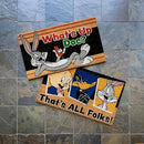 Gertmenian Looney Tunes Coir Doormat - 2x3 Welcome Mat (2-Pack), Ideal for High Traffic Areas in Front Door, Garage, Entryway - Warner Bros. Doc/Folks, 80029 by CozyNest Decor