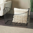 Deco 79 Metal Decorative and Functional Storage Basket Deep Basket Organizer with Round Handles, Basket for Storage 20" x 18" x 20", Black