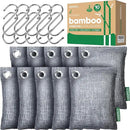 Activated Charcoal Odor Absorber, Odor Eliminator for Strong Odor,Bamboo Charcoal Air Purifying Bags for Home Car Closet Pet, Smoke Room Deodorizer (10 x 100g, Unscented) by CozyNest Decor