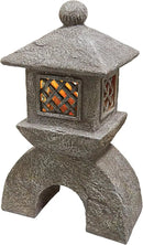 Design Toscano AL958699 Japanese Pagoda Illuminated Lantern Statue: Set of Two,greystone by GreenHaven Gardens