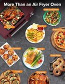 Nuwave Bravo Pro Smart Air Fryer Toaster Oven Combo, 12-in-1 Functions with Quicker & Even Crisp Technology, 1800W, 50-450°F, PFAS-Free, 21QT, Cinnamon by CozyNest Decor