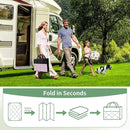 GENIMO Outdoor Rug Waterproof 6'x9' for Patio, Foldable Reversible Plastic Straw Carpet for Travel Trailers, Outside Area Mat for Rv, Deck, Picnic, Porch, Camper, Balcony, Beach, Pink & Grey by CozyNest Decor