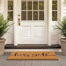 Barnyard Designs Natural Coco Coir Heavy Duty Backing Doormat - Large Cute Non-Slip Front Door Welcome Mat for Outside Entrance or Porch Entry, Brown (24x36, Y'all) by CozyNest Decor