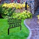 Custom Flowers Metal Garden Decor, Sign for Flower Beds, Personalized Flowers Garden Sign with Stakes, Metal Yard Art, Gift for Grandmother, Patio Decor, Farmhouse Decorations, Mom Gift by CozyNest Decor