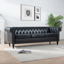 Traditional Square Arm Removable Cushion 3 Seater Sofa by Unique Piece Furniture