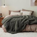 Bedsure GentleSoft Fluffy Olive Green King Size Blanket for Bed, Thick Soft Sherpa Faux Fur Fleece Bedding Fuzzy Plush Winter Warm Heavy Large King Blanket, Cozy Olive Gifts for Men Women, 108x90 by CozyNest Decor