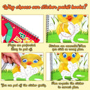 4PCS Crafts for Kids Ages 4-8 Sticker Books - Includes Dinosaur Llama Turtle and More Animal Designs Gift Party Create 40 Pictures by TinyTreasures Baby Boutique