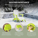 WestinTrends Outdoor Ottoman, Patio Adirondack Ottoman Foot Rest, All Weather Poly Lumber Folding Foot Stool for Adirondack Chair, Widely Used for Outside Porch Pool Lawn Backyard, Lime by CozyNest Decor