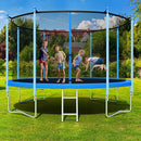 Trampoline with Enclosure - 12FT & 14FT Recreational Trampolines, Ladder, AntiRust Coating, ASTM Approved by TinyTreasures Baby Boutique